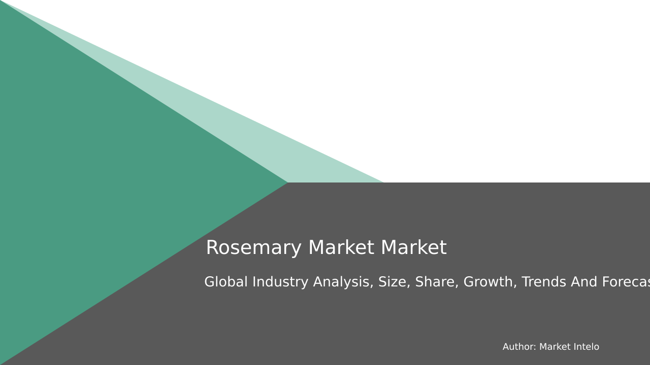 Rosemary Market Research Report 2033