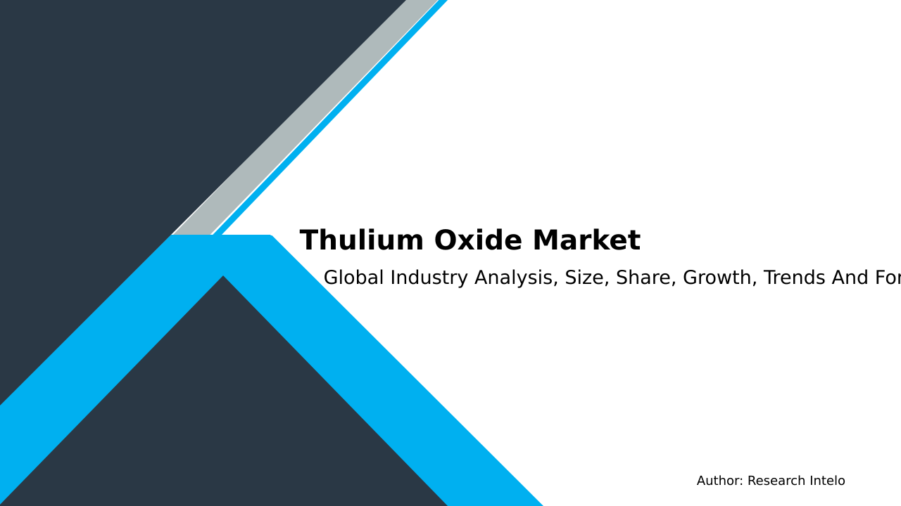 Thulium Oxide Market Research Report 2033